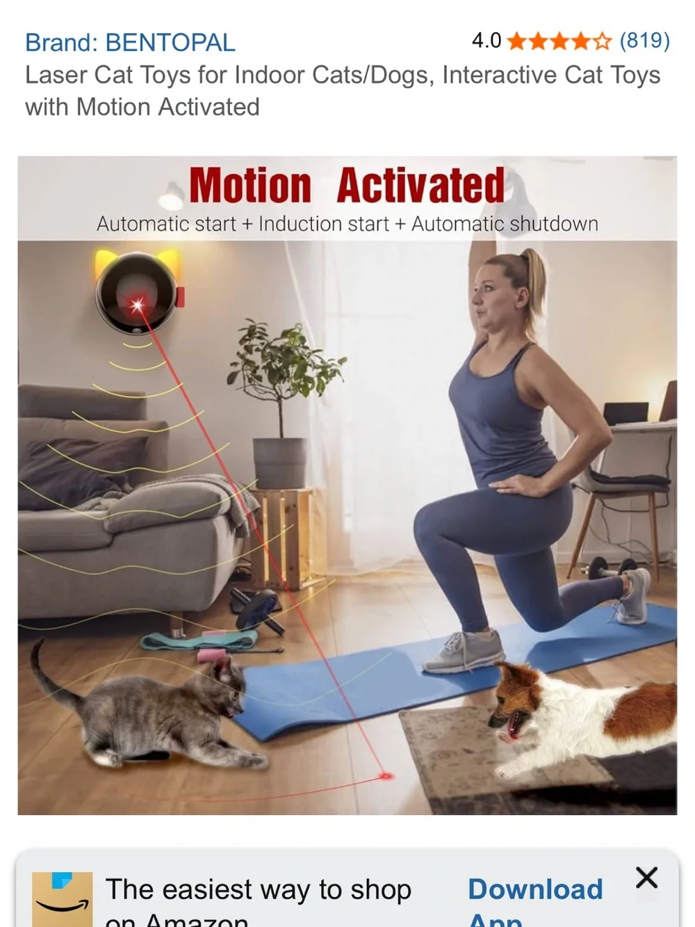 Bentopal Laser Cat Toys